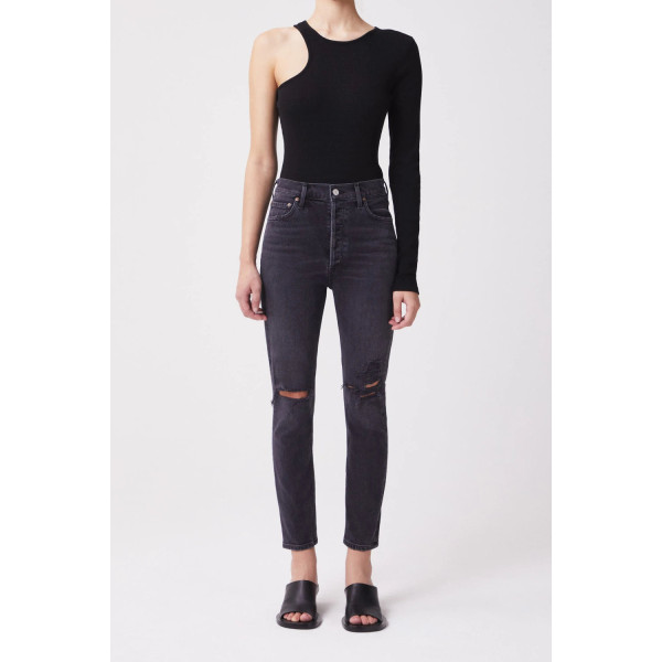Brocade High Rise Slim