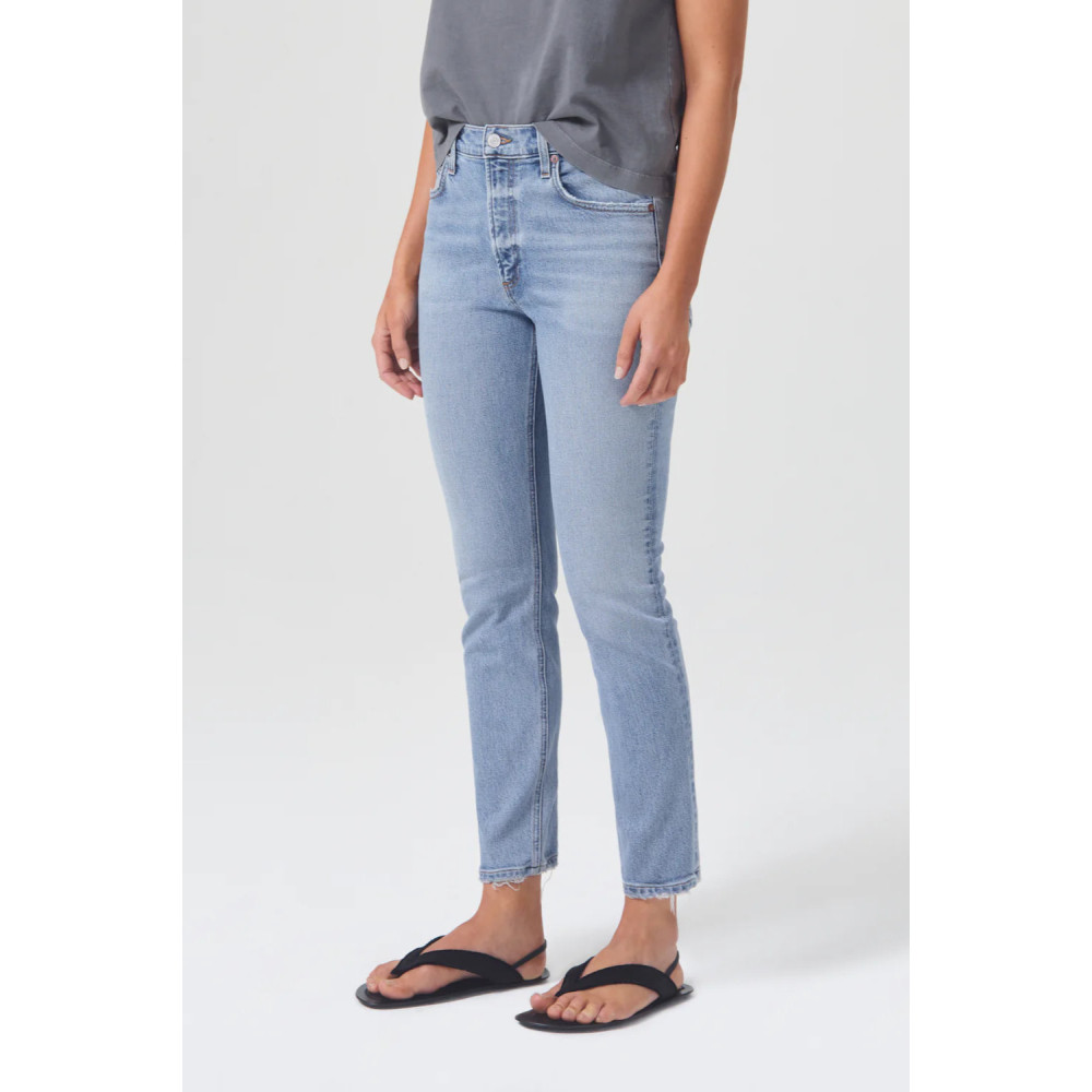 Rubis Glow Mid Rise Slim Crop