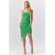 Sunflower Symmetry Crochet Lace Dress