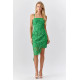 Sunflower Symmetry Crochet Lace Dress