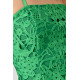 Sunflower Symmetry Crochet Lace Dress