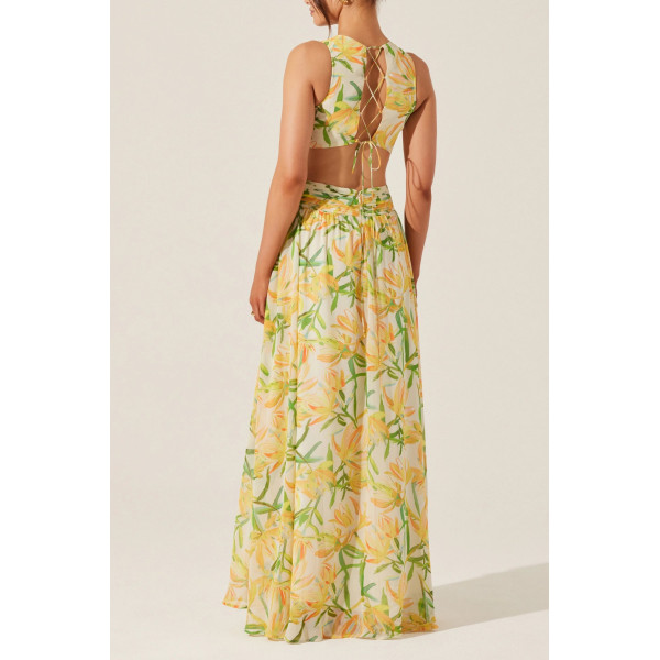 Soft Print Maxi Dress