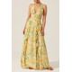 Soft Print Maxi Dress
