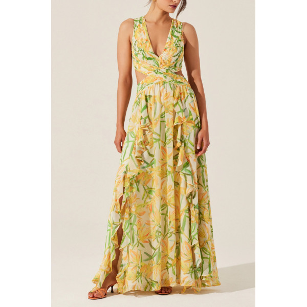 Soft Print Maxi Dress