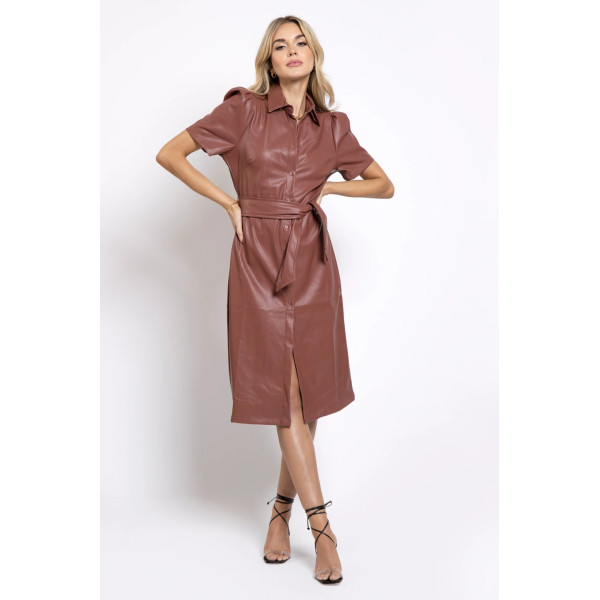Obsidian Midi Vegan Dress