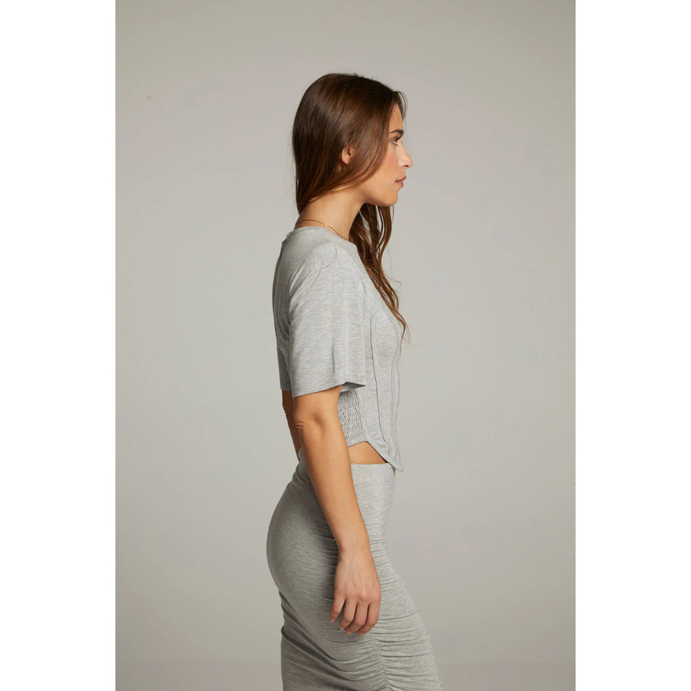 Manor Drift Heather Grey Tee