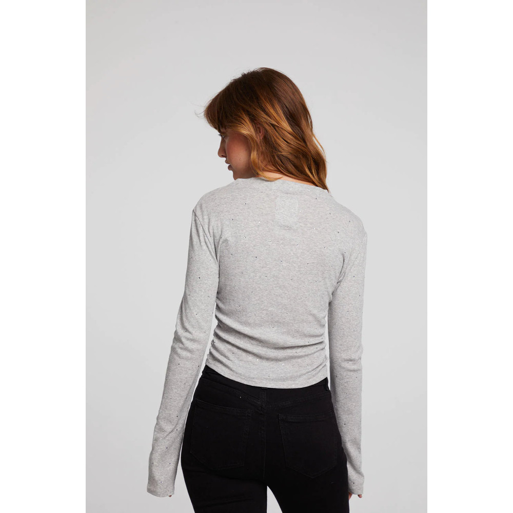 Thyme Pulse Shirred Top