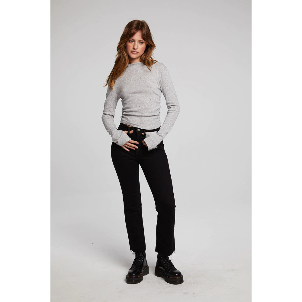 Thyme Pulse Shirred Top