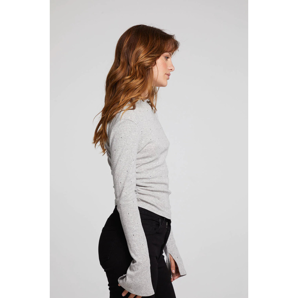 Thyme Pulse Shirred Top