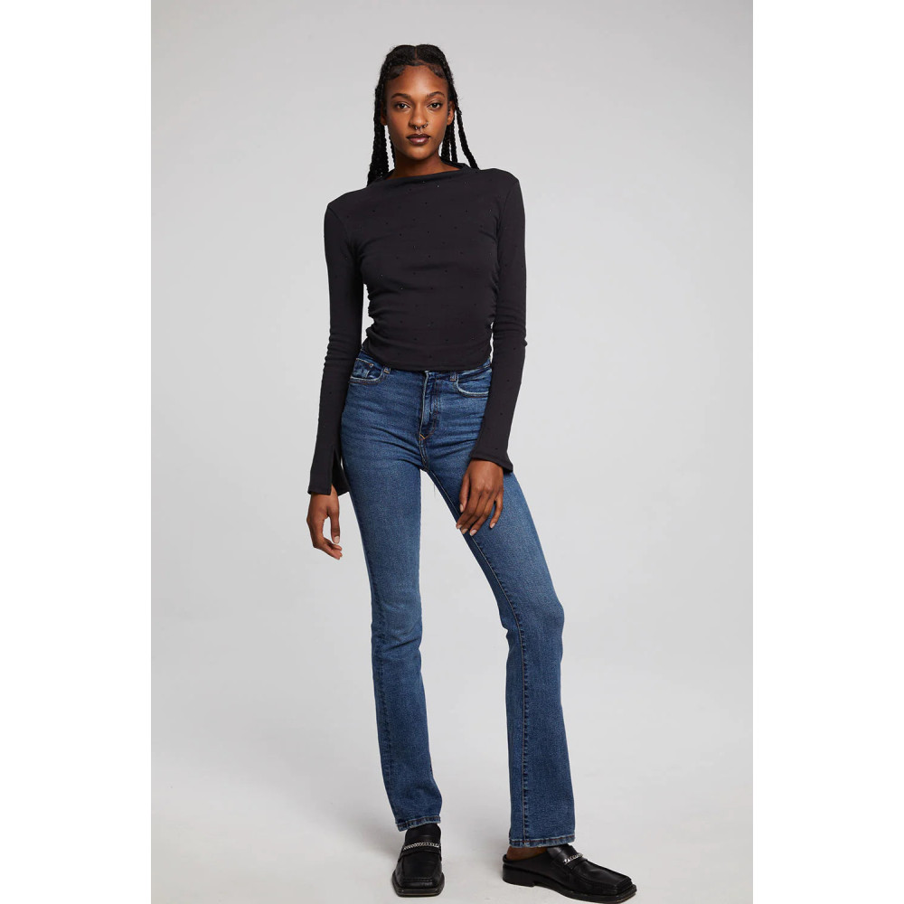 Thyme Pulse Shirred Top