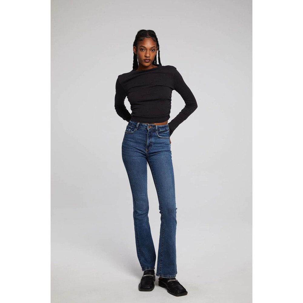 Thyme Pulse Shirred Top