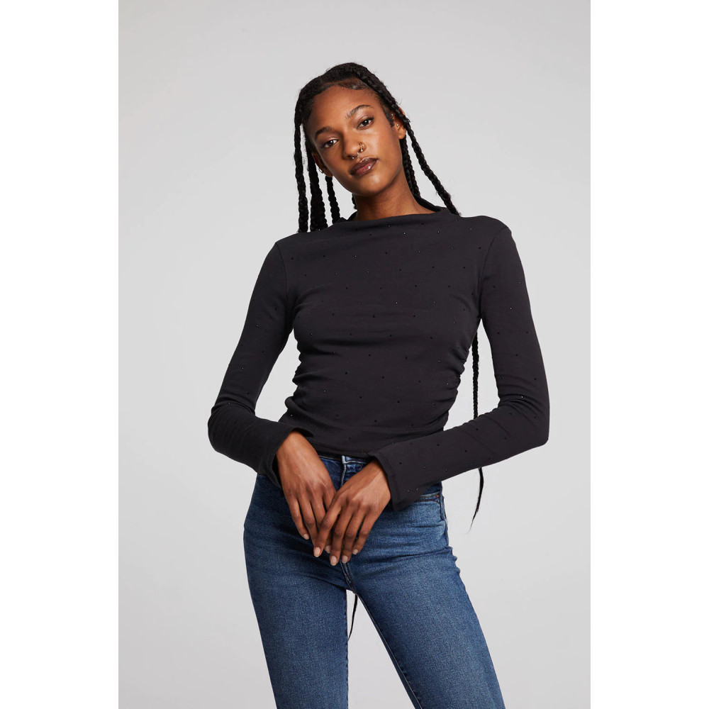 Thyme Pulse Shirred Top