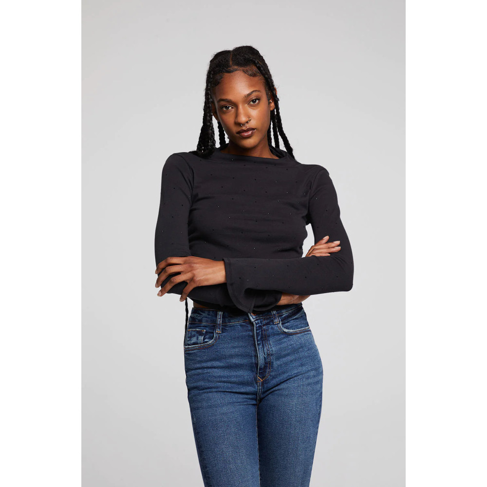 Thyme Pulse Shirred Top