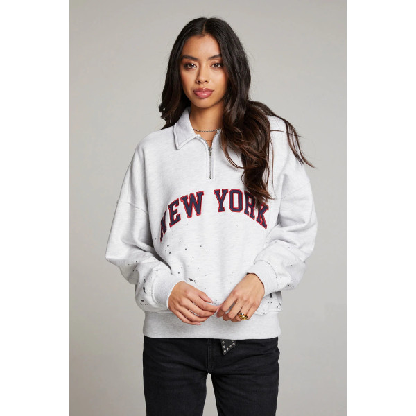 Amore York Splatter Paint Half Zip