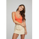 Enchant Tone Crop Rib Tank