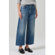 Jade Raw Hem Crop