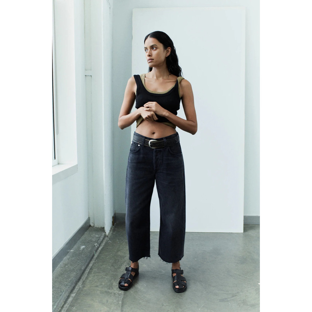 Eon Grâce Raw Hem Crop Jean