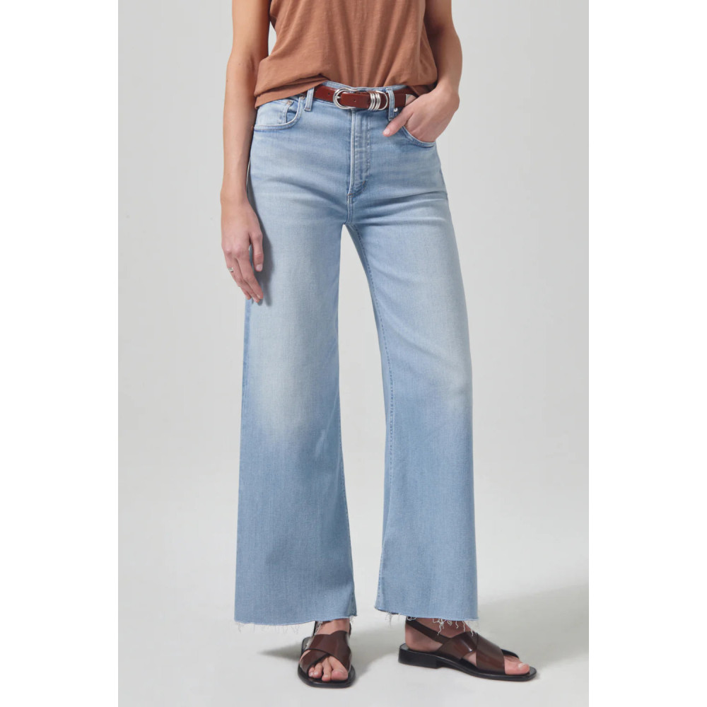 Onde Crop Wide Leg Jean