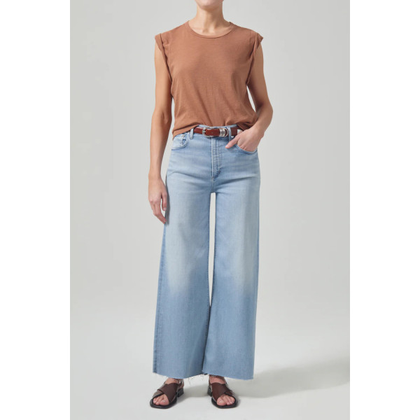 Onde Crop Wide Leg Jean