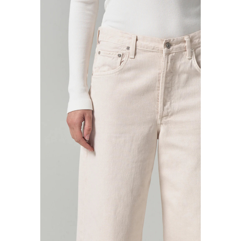 Jade Raw Hem Crop
