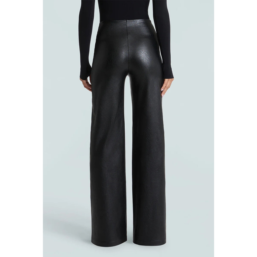 Cedar Leather Wide Leg Pant
