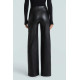 Cedar Leather Wide Leg Pant