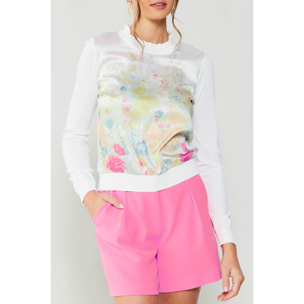 Graceful Combo Print Sweater