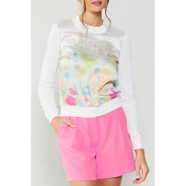 Graceful Combo Print Sweater