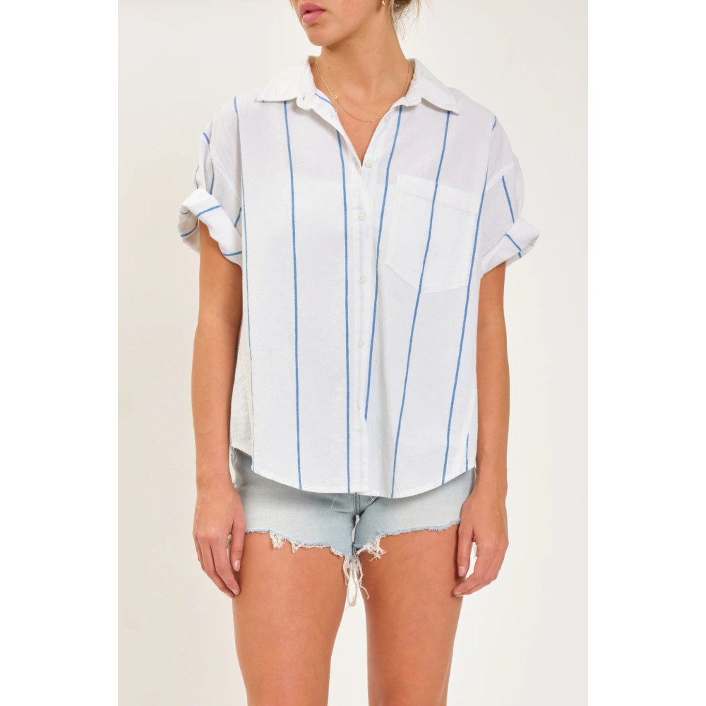 Tesoro Boyfriend Stripe Shirt