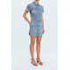 Notte Twist Denim Dress