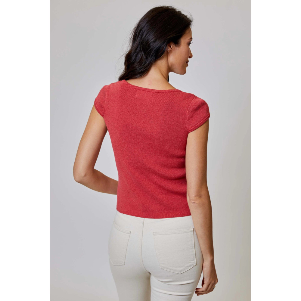 Gasa Button Top