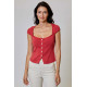 Gasa Button Top