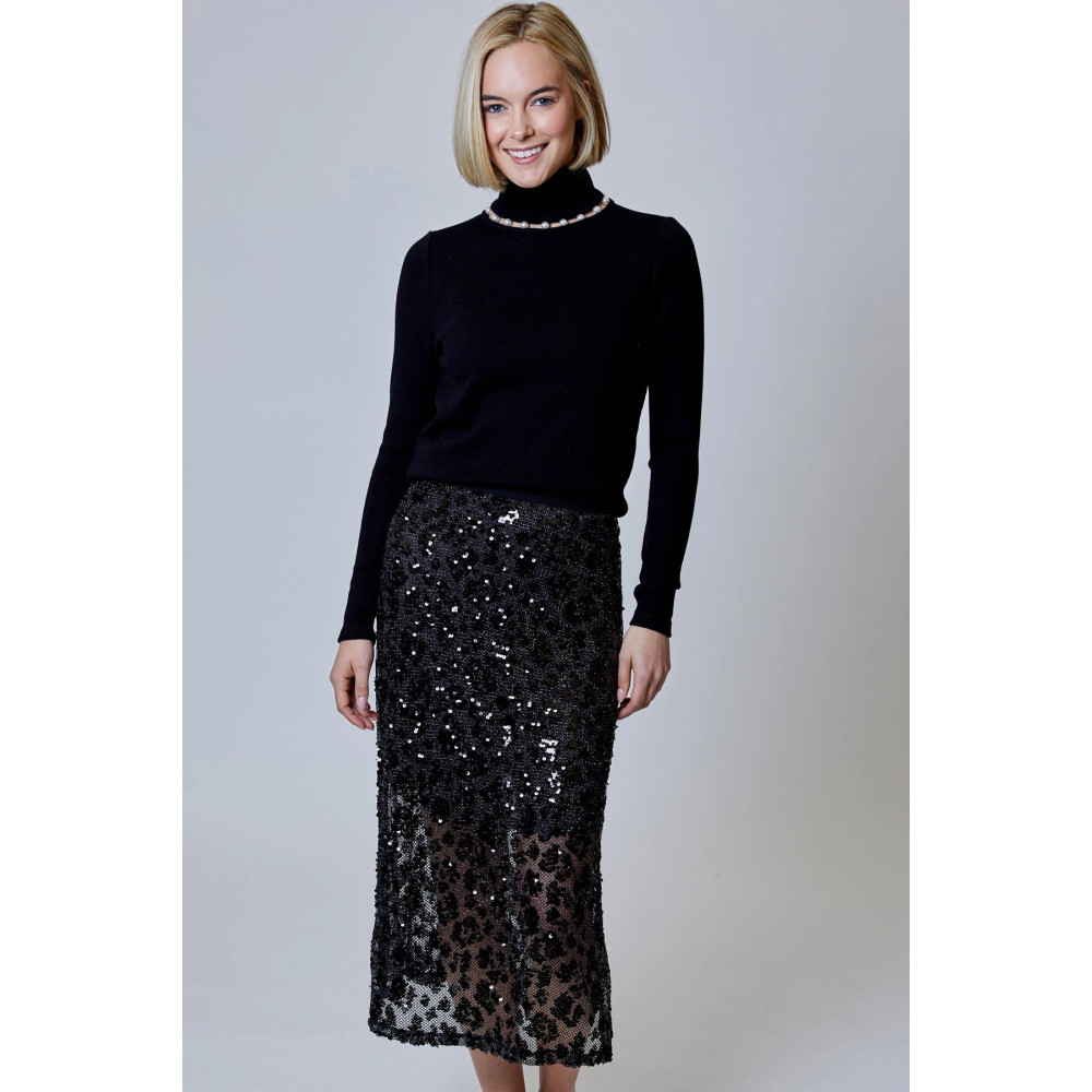 Zaffiro Leopard Midi Skirt