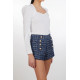 Moda Lumina Ruffle Trim Top