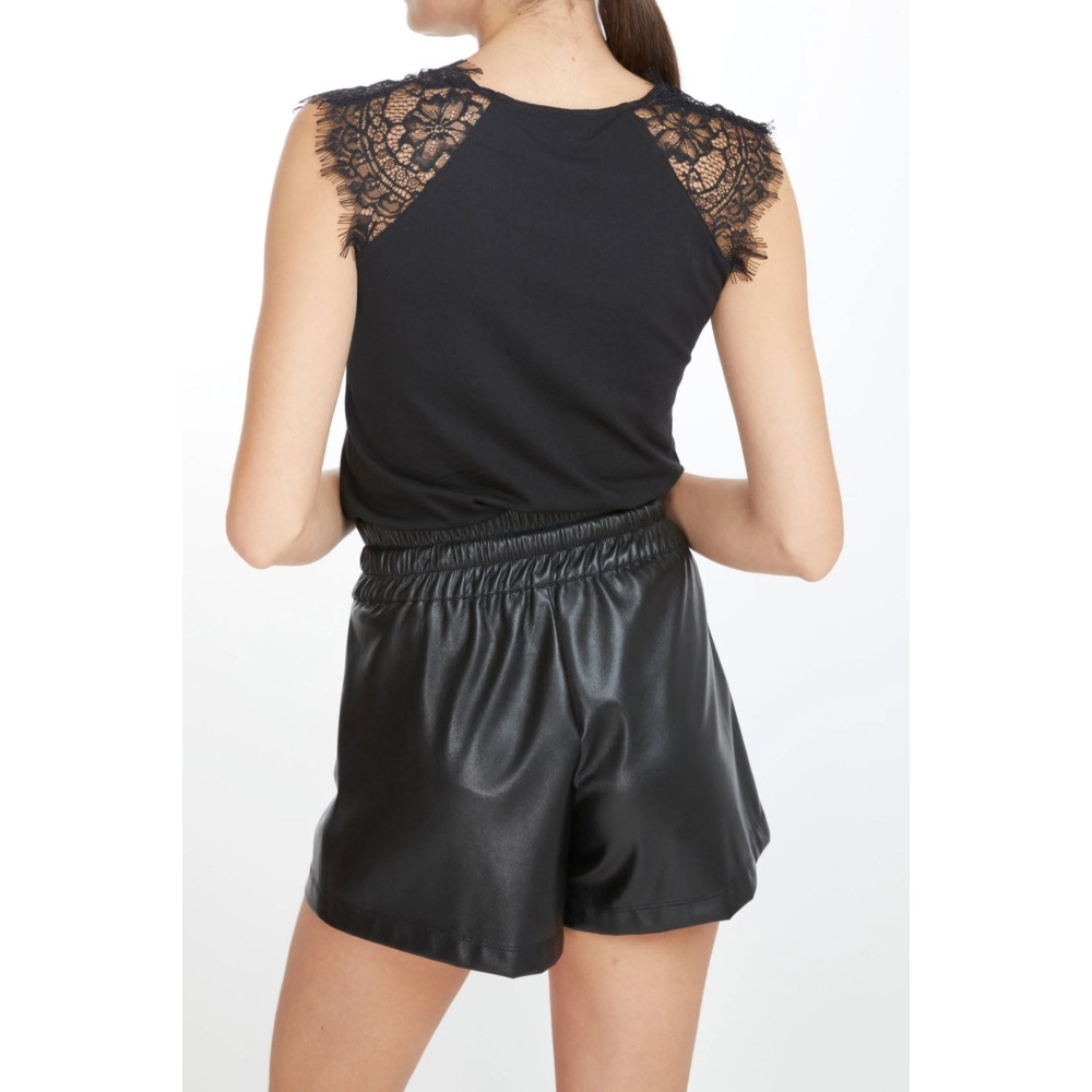 Quick Cielo Lace Cotton Top