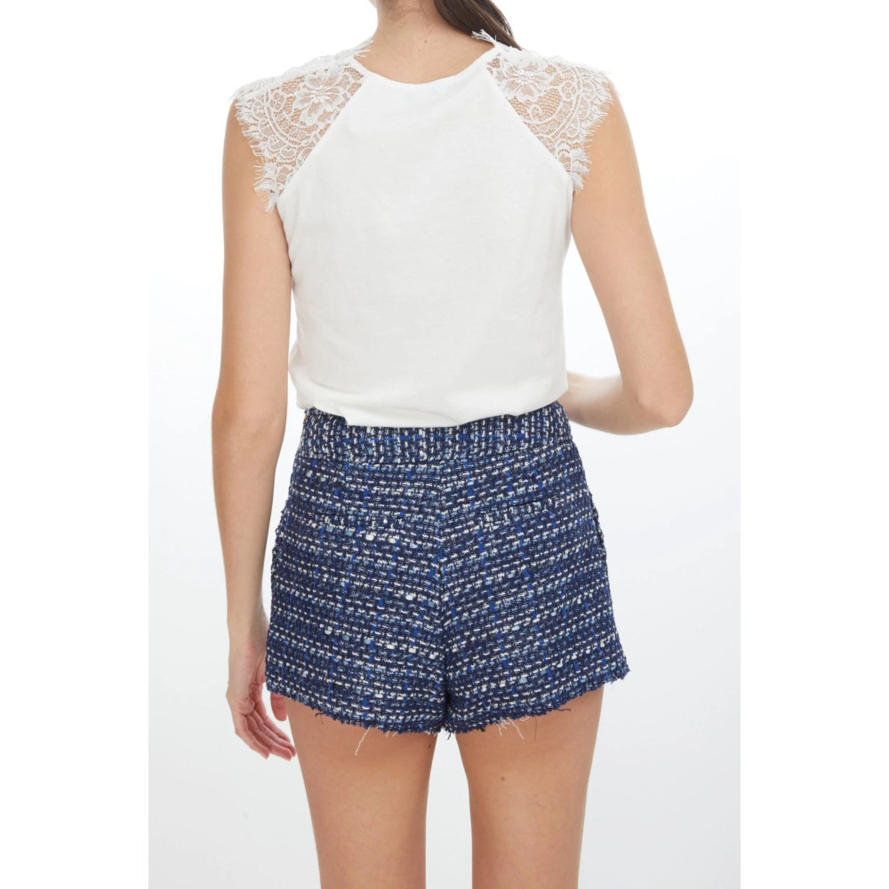 Quick Cielo Lace Cotton Top