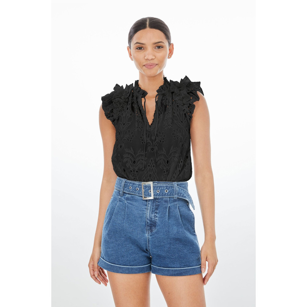 Rose Embroidered Top