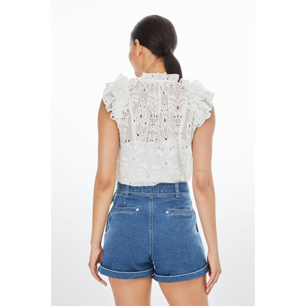 Rose Embroidered Top