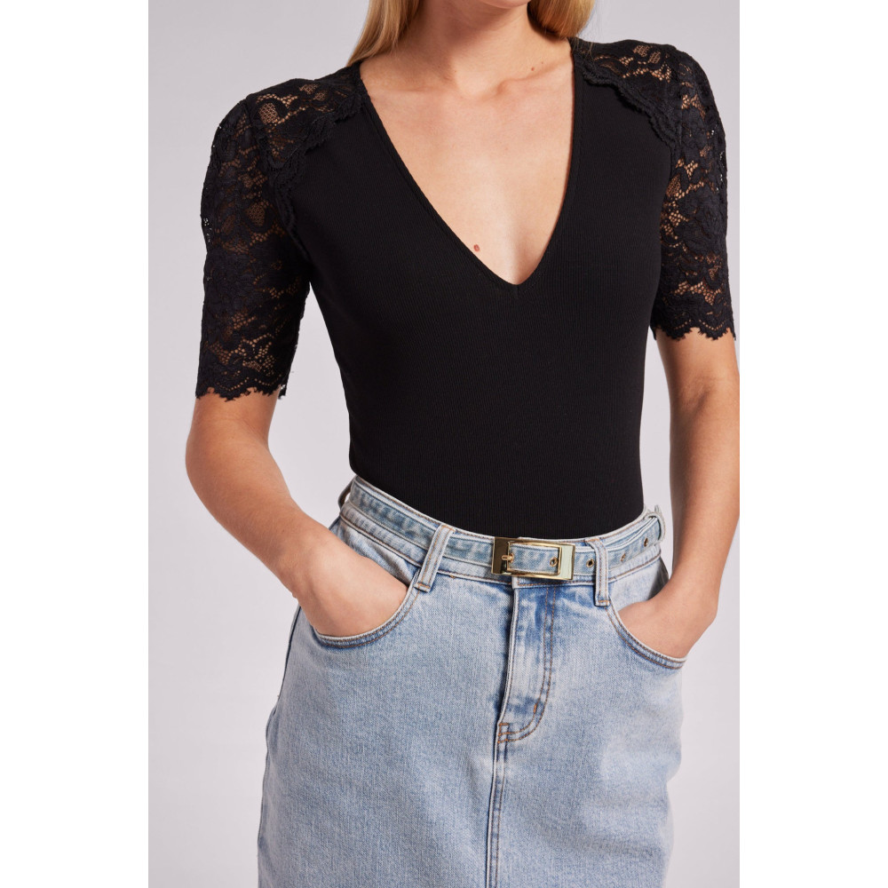 Copper Lace Top