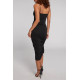 Retro Drift Lace-Up Dress