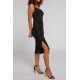 Retro Drift Lace-Up Dress