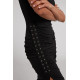 Retro Drift Lace-Up Dress