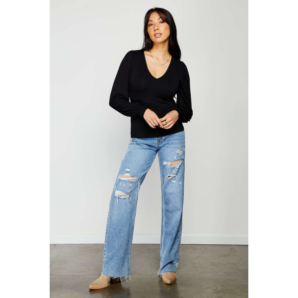 Fortuna V Neck Top