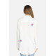 Ambra Paradox Crystal Rose Button Down