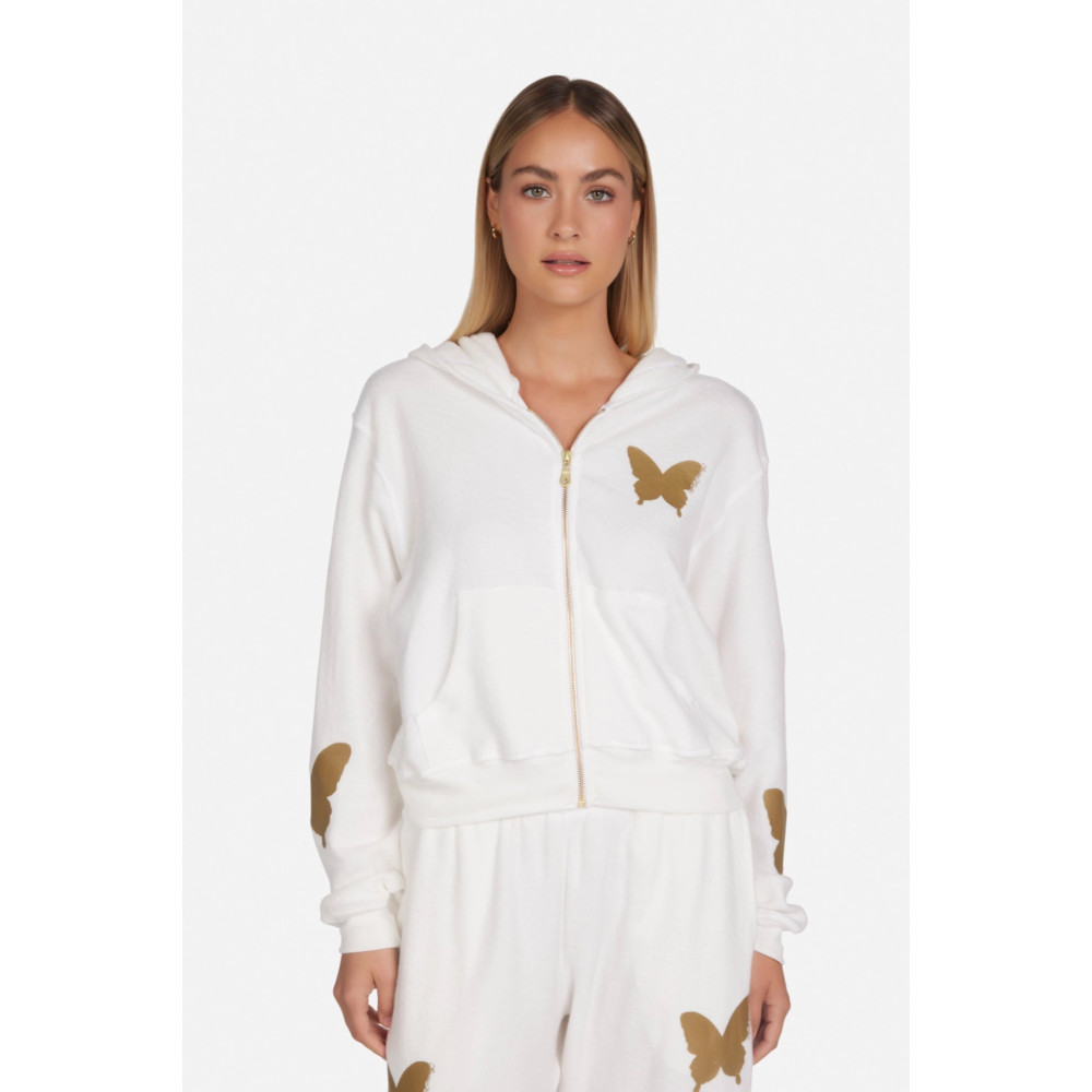 Flor Butterfly Zip Up
