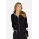 Delicada Skull Heart Zip Hood
