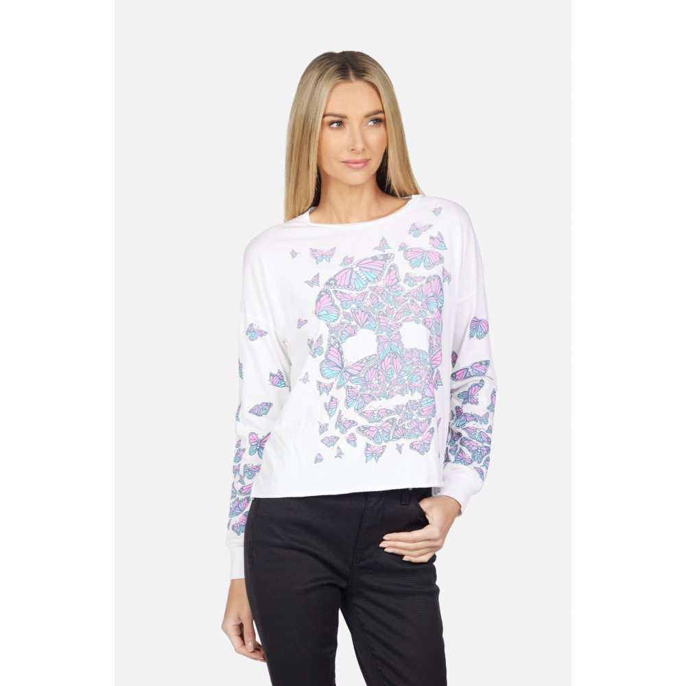 Trance Butterfly Skull Tee