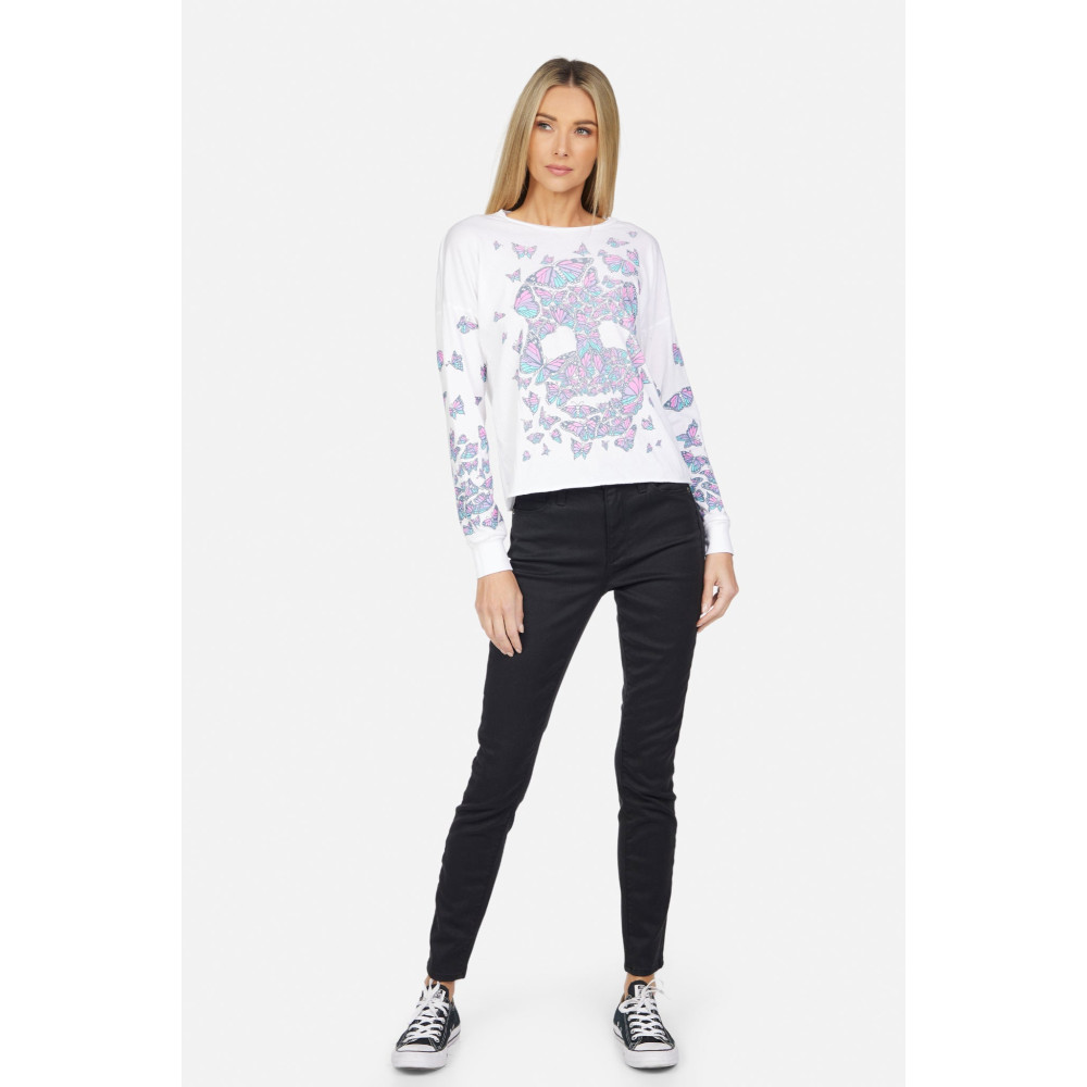 Trance Butterfly Skull Tee