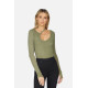 Smeraldo Rib Asymmetric Top