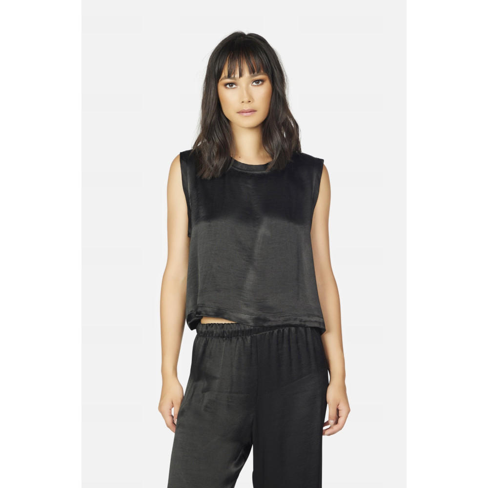 Quasar Satin Crop Tank